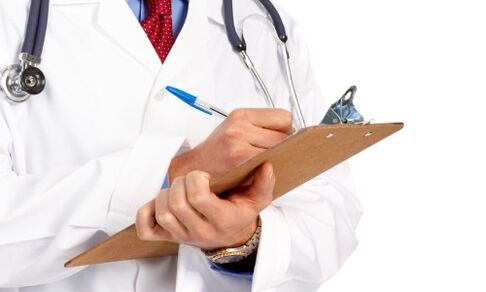 Zdravnik predpiše zdravljenje kroničnega prostatitisa